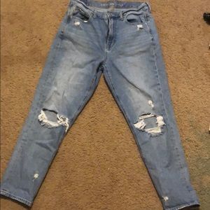 american eagle mom jeans size 8
